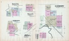 Steele City, Endicott, Reynolds, Diller, Powell, Fairbury, Nebraska State Atlas 1885